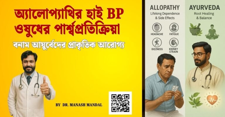অ্যালোপ্যাথির হাই BP ওষুধের পার্শ্বপ্রতিক্রিয়া বনাম আয়ুর্বেদের প্রাকৃতিক আরোগ্য